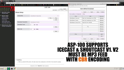 MANAGING THE ASP-100 From The User Interface