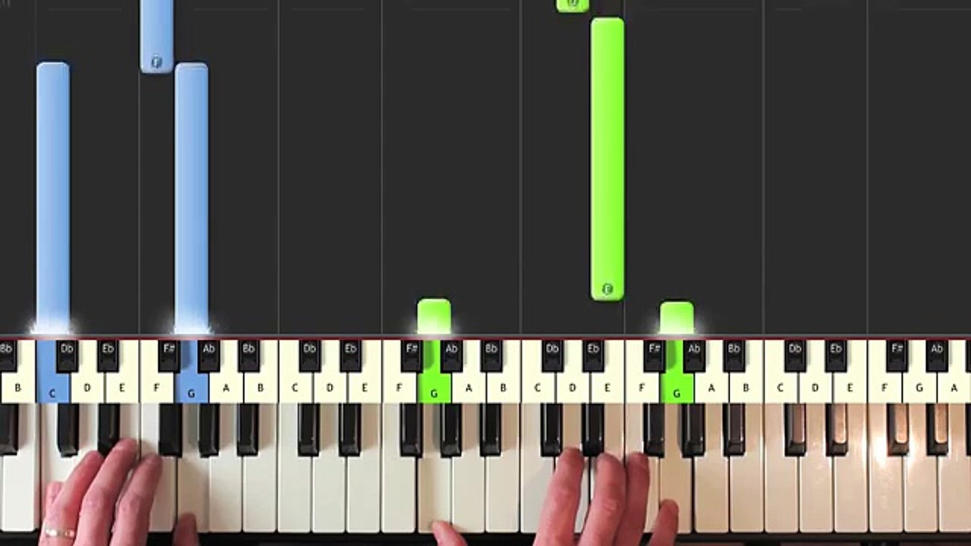 Debussy Clair de Lune Piano Tutorial Easy SLOW How To Play Synthesia
