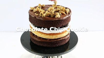 Ultimate Brownie Oreo Chocolate Chip Cake