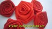 How to make LARGE ROSES - Ribbon Craft - EP 700 - simplekidscrafts