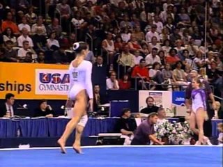 Dominique Moceanu - Floor Exercise - 1998 U.S. Gymnastics Championships - Women - Day 2