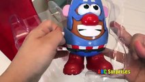 Learn Body Part Words Mr Potato Head Captain America Ironman Toys for Kids ABC Surprises PlaySkool
