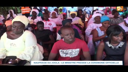 NAUFRAGE DU JOOLA : LE MINISTRE PRÉSIDE A LA CÉRÉMONIE OFFICIELLE