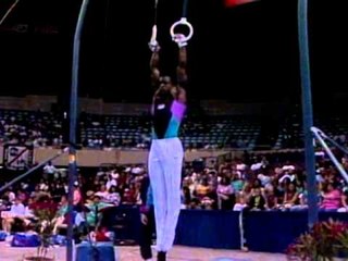 Chainey Umphrey - Still Rings - 1993 Hilton Gymnastics Challenge