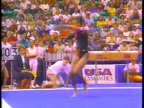 Dominique Dawes - Floor Exercise - 1993 U.S. Gymnastics Championships - Women - All Around
