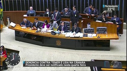 Nova denúncia contra Temer e ministros é lida no plenário da Câmara