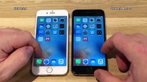 iPhone 6 iOS 9.2.1 vs iOS 9.3 Beta 7 / Public Beta 7 Build #13E5233a Speed Comparison