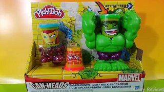 Play-Doh Smashdown Hulk and Iron Man Can Heads Msdisneyreviews