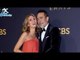 Jeffrey Dean Morgan poses with his hands on Hilarie Burton's stomach at the Emmys