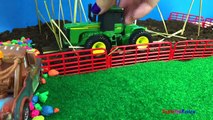 DISNEY CARS LIGHTNING MCQUEEN MATER FARMERS JOHN DEERE TRACTOR HARVESTER TRUCK MIGHTY MACHINES