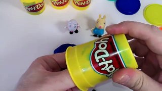 Peppa pig Play Doh Surprise Eggs Kinder cans and New toys for kids I