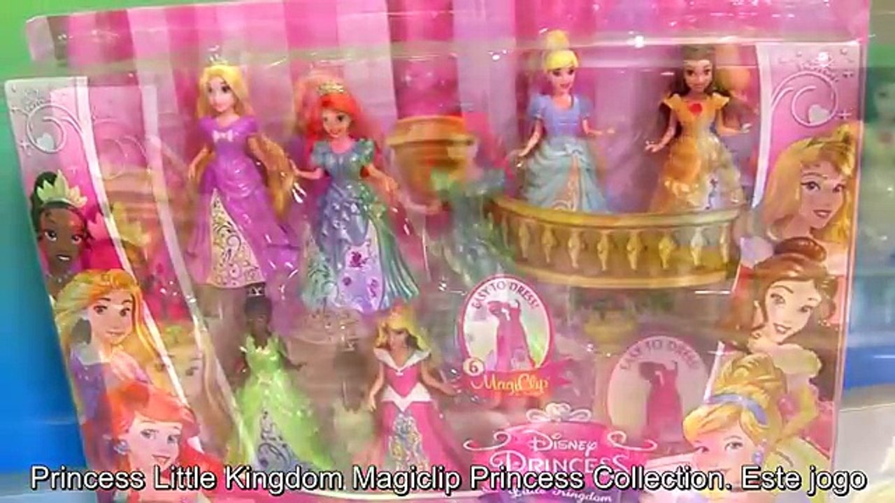 Como Trocar os Vestidos Magiclip Das Princesas Disney Anna Elsa Ariel Tiana Bela Rapunzel