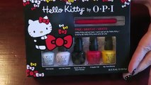 Hello Kitty Nail Art Tutorial & OPI Hello Kitty Friend Pack Review