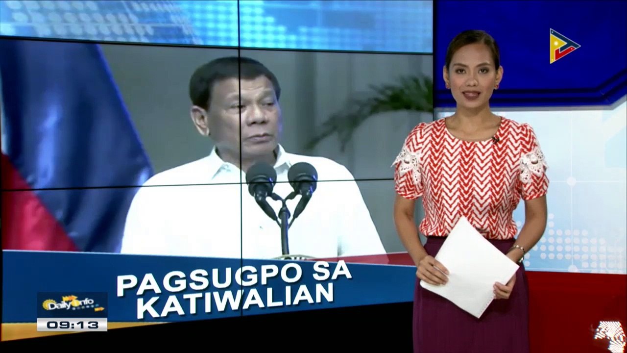 Pangulong Duterte, ginagawa ang lahat upang masugpo ang katiwalian sa pamahalaan