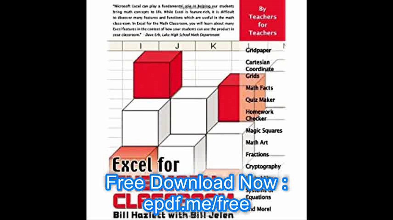 Excel for the Math Classroom (Excel for Professionals series)