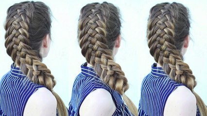 Dutch Woven Fishtail Braid | Braided Hairstyle Ideas | Braidsandstyles12