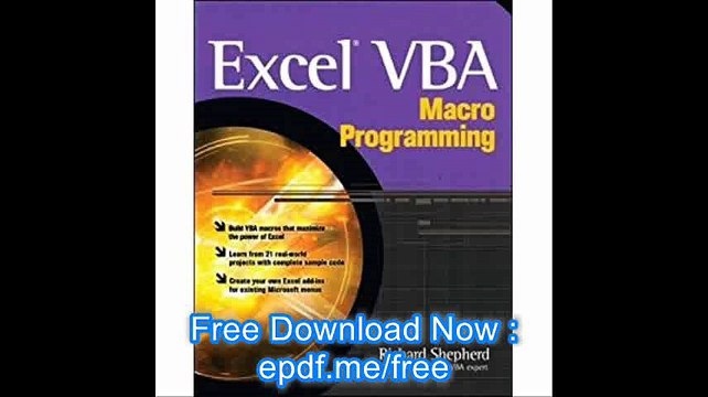 Excel VBA Macro Programming