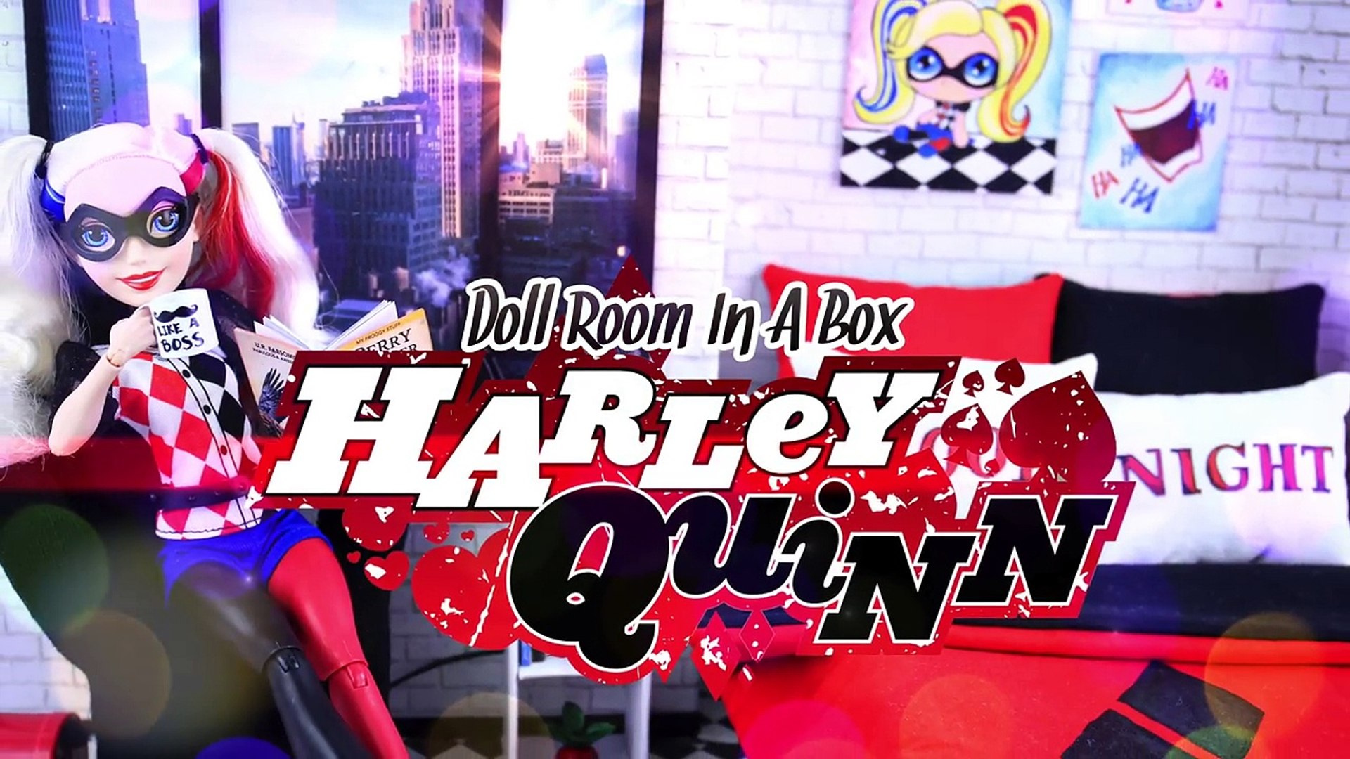 Diy How To Make Doll Room In A Box Harley Quinn Craft 4k