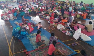 Pengungsi Erupsi Gunung Agung ke Lombok Barat