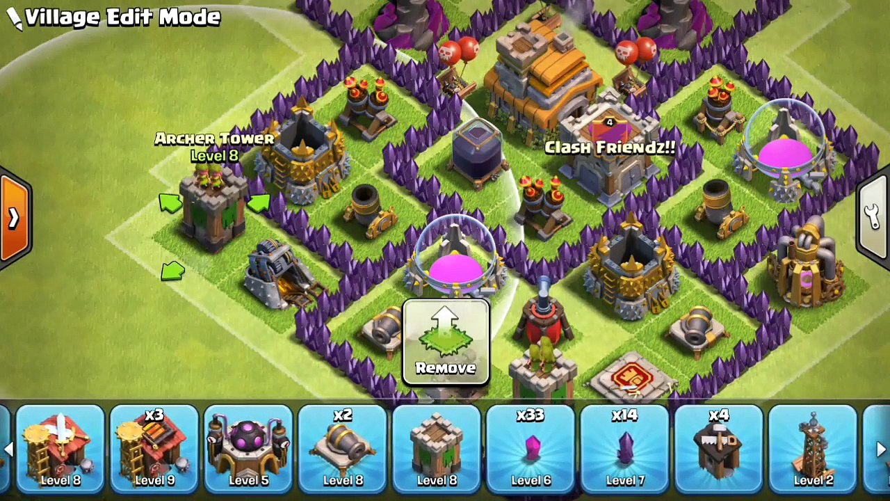 Best TH7 War Base 2017 ✔ ANTI DRAGON | ANTI GIANT | ANTI VALK • Clash of Clans
