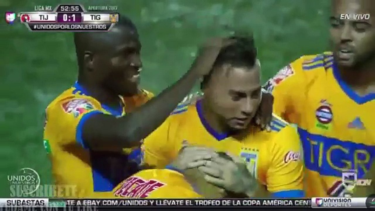 Eduardo Vargas Goal ~ Tijuana vs Tigres 0-1