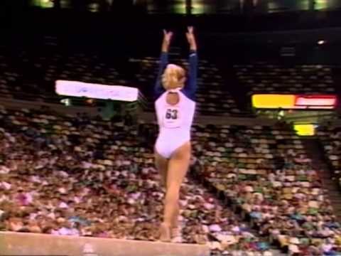 Brandy Johnson Balance Beam - 1989 U.S. Gymnastics Championships - Event Finals