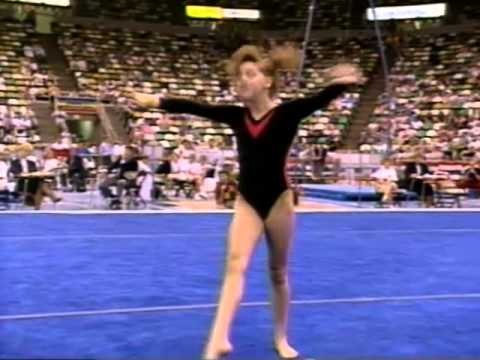 Chelle Stack Floor Exercise - 1989 U.S. Gymnastics Championships - Event Finals