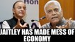 Yashwant Sinha hits out at Arun Jaitley for making a mess of the Indian economy | Oneindia News