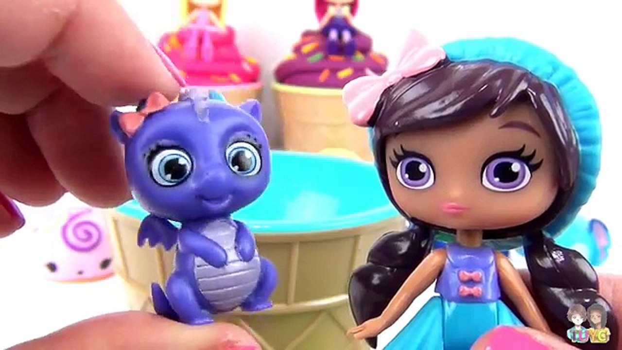 Nick Jr. Little Charmers Play doh Toy Surprise Ice Cream with Hazel, Lavender, Posie / TUYC