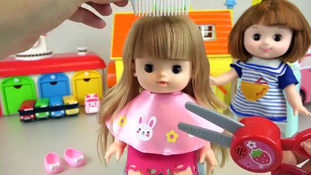 Baby Doll hair cut and Make up toys - Dailymotion Video