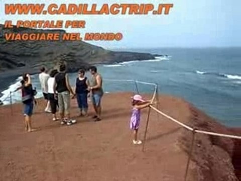 Lanzarote spiaggia di el golfo, Canarie