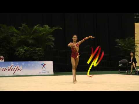 Serena Lu - Ribbon - All Around Final - 2013 U.S. Rhythmic Championships