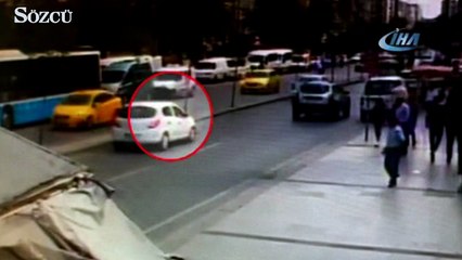 İstanbul’da feci kaza kamerada