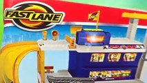 Fastlane Rescue Fire Station - Fire Truck DieCast Car Toys Recue Helicopter & Lightning McQueen