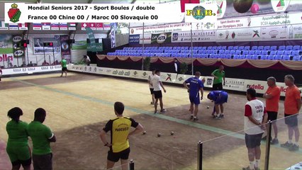 Seconde phase du double, Mondial Seniors, Casablanca 2017