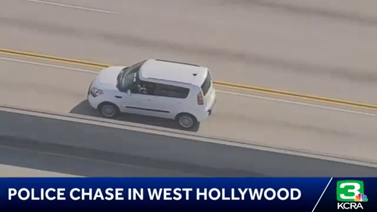 Police Chase Kia soul - Los angeles