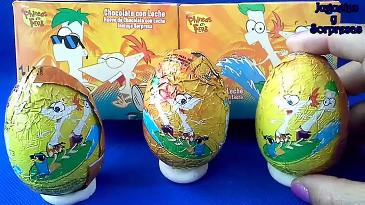 Huevos Sorpresa de Phineas y Ferb en español |JuguetesYSorpresas