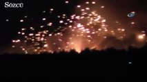 Ukrayna’da askeri üstte patlama