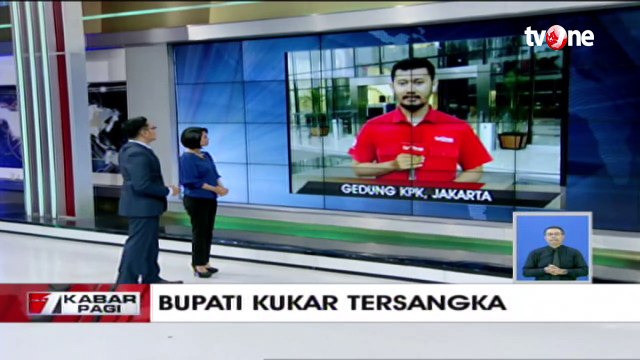 Situasi dari Gedung KPK terkait Penetapan Tersangka Bupati Kukar