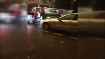 Lüks Cipli Şehir Eşkiyaları Beyzbol Sopasıyla Belediye Temizlik İşçisini Böyle Dövdü