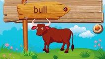 Learning Animals Sounds And Names For Children | Animals Farm in English Puzzle