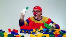 Videos for Kids - LEGO Car Clown CLONE! Childrens Toy Trucks Videos (автомобиль клоун)