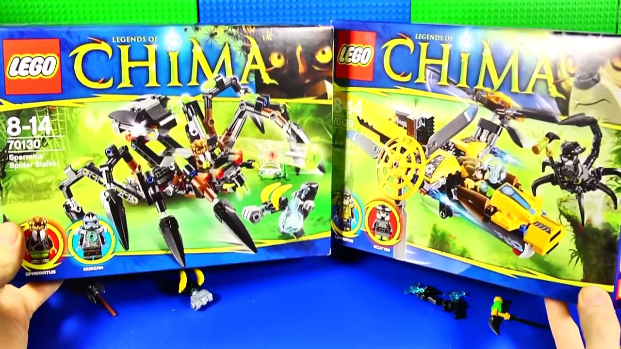 LEGO Chima 70129 + 70130 Twin Blade V Spider Stalker