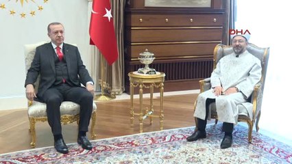 Diyanet İşleri Başkanı Ali Erbaş Beştepe'de