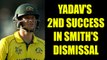 India vs Australia 4th ODI : Steve Smith out on 3, batting collapse for visitors | Oneindia News