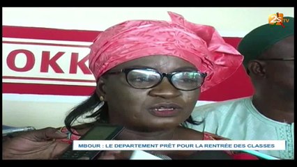 MBOUR : LE DÉPARTEMENT PRÊT POUR LA RENTRÉE DES CLASSES