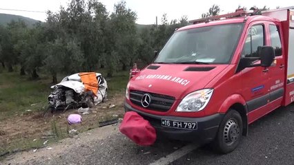 Bursa'da Trafik Kazası: 1 Ölü, 1 Yaralı