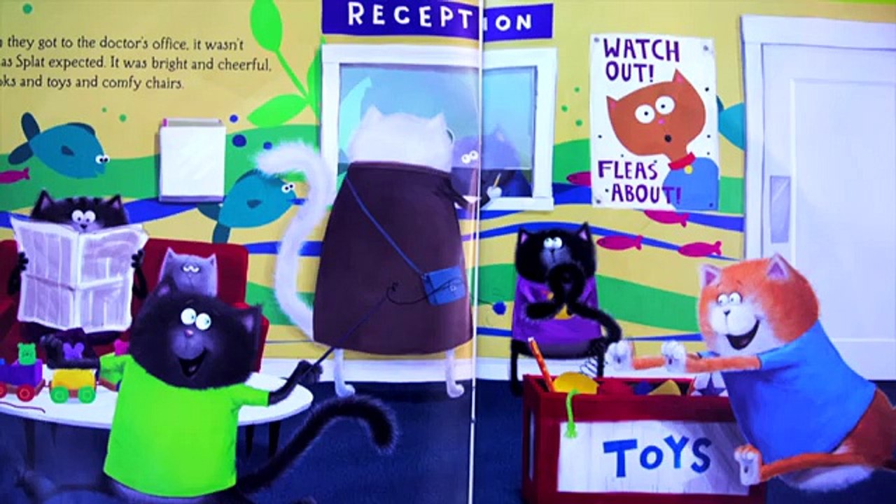 Splat the Cat Goes to the Doctor Book Reading Out Loud Bedtime Story for KIDS
