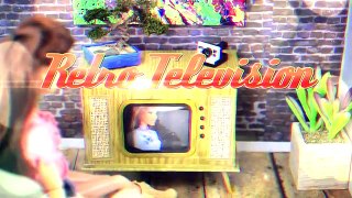 DIY - How to make: Working Doll VINTAGE Television - Handmade - Crafts