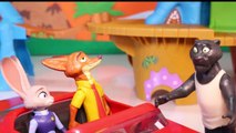 Disney ZOOTOPIA TOYS Saved in Rainforest by THE GOOD DINOSAUR Arlo   Spot Toy Review Video